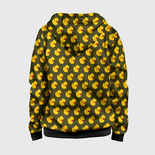 Детская толстовка на молнии Ути Коричнево-зелёный / 3D-Черный – фото 2