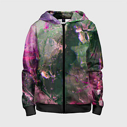 Детская толстовка на молнии Абстрактные краски и силуэты