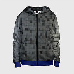 Детская толстовка на молнии Пиксельный объёмный паттерн