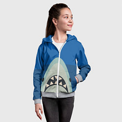 Толстовка на молнии детская Монстр Океана, цвет: 3D-меланж — фото 2