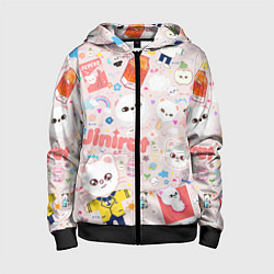 Детская толстовка на молнии Skzoo Jinniret pattern cartoon avatar