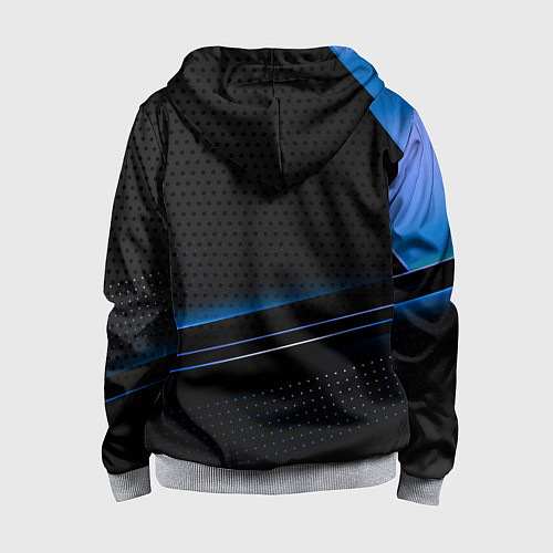 Детская толстовка на молнии Bmw abstraction / 3D-Меланж – фото 2