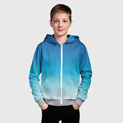 Толстовка на молнии детская Начинающаяся ночь, цвет: 3D-меланж — фото 2
