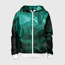 Детская толстовка на молнии Причал у болота