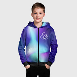 Толстовка на молнии детская Elden Ring northern cold, цвет: 3D-черный — фото 2
