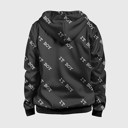 Детская толстовка на молнии Программисты - IT BOY / 3D-Черный – фото 2