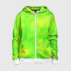 Детская толстовка на молнии Цвет сочное яблоко