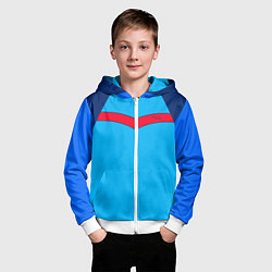 Толстовка на молнии детская Спортик из 90х FIRM, цвет: 3D-белый — фото 2