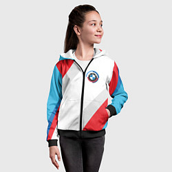 Толстовка на молнии детская Bmw - логотип 1970, цвет: 3D-черный — фото 2