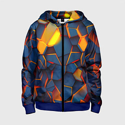 Детская толстовка на молнии Плитки со свечением