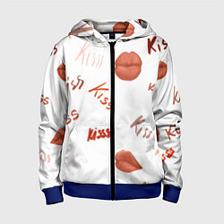 Детская толстовка на молнии Поцелуйчики