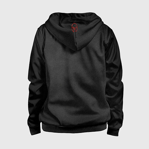 Детская толстовка на молнии Red Gladiator / 3D-Черный – фото 2