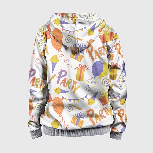 Детская толстовка на молнии Party style / 3D-Меланж – фото 2
