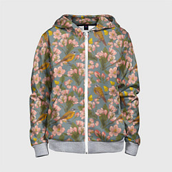 Детская толстовка на молнии Жёлтые трясогуски