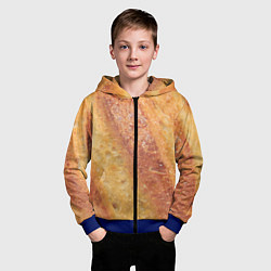Толстовка на молнии детская Корочка батона, цвет: 3D-синий — фото 2