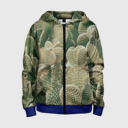 Детская толстовка на молнии Поле кактусов
