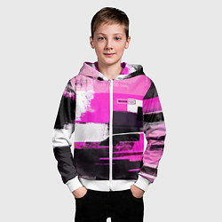 Толстовка на молнии детская Black pink - girl-group - South Korea, цвет: 3D-белый — фото 2