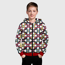 Толстовка на молнии детская Бесконечное кольцо, цвет: 3D-красный — фото 2