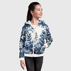 Толстовка на молнии детская Праздник к нам приходит, цвет: 3D-белый — фото 2