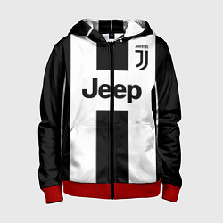 Толстовка на молнии детская Juventus collection, цвет: 3D-красный