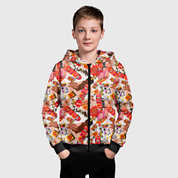 Толстовка на молнии детская Skate boarding, цвет: 3D-черный — фото 2