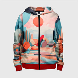 Детская толстовка на молнии Геометрия природы