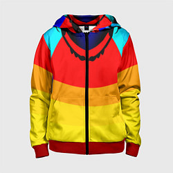 Детская толстовка на молнии Цветные фигуры
