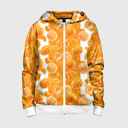 Детская толстовка на молнии Мандарины