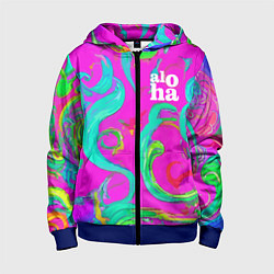 Детская толстовка на молнии Abstract floral pattern - aloha