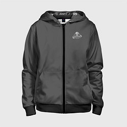 Толстовка на молнии детская Lite, цвет: 3D-черный