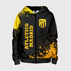 Детская толстовка на молнии Atletico Madrid - gold gradient вертикально