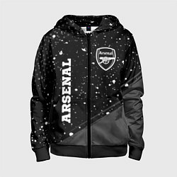 Детская толстовка на молнии Arsenal sport на темном фоне вертикально