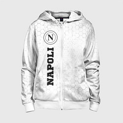 Толстовка на молнии детская Napoli sport на светлом фоне по-вертикали, цвет: 3D-белый