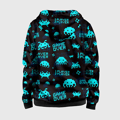Детская толстовка на молнии Game over 1 player 2 player / 3D-Черный – фото 2