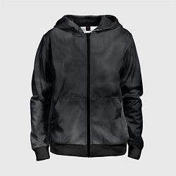 Толстовка на молнии детская Тёмный серый дымчатый, цвет: 3D-черный