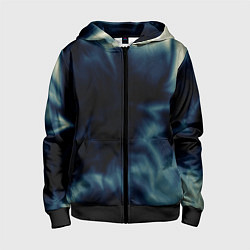 Детская толстовка на молнии Абстрактный тёмно-синий