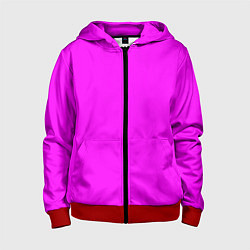 Детская толстовка на молнии Яркий розовый