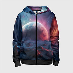 Детская толстовка на молнии Фантастика космос и планета