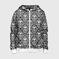 Детская толстовка на молнии Skull patterns