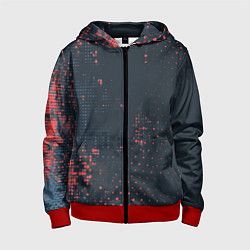 Детская толстовка на молнии Брызги краски на стену