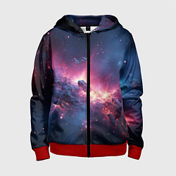 Детская толстовка на молнии Взрыв в космосе