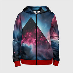 Детская толстовка на молнии Космическая пирамида
