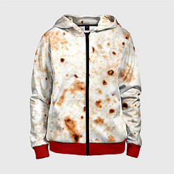 Детская толстовка на молнии Текстура светлого лаваша