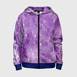 Детская толстовка на молнии Фиолетовая пена