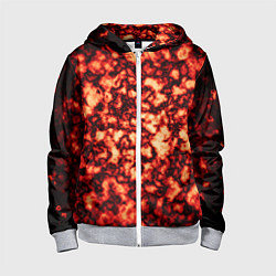 Детская толстовка на молнии Узор огня