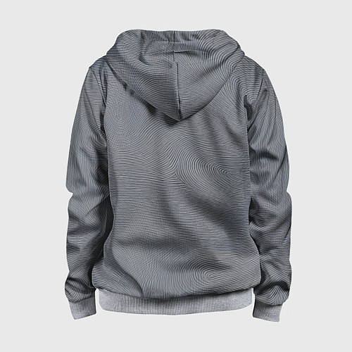 Детская толстовка на молнии Отпечатки / 3D-Меланж – фото 2