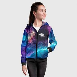 Толстовка на молнии детская Dead by Daylight space game, цвет: 3D-черный — фото 2