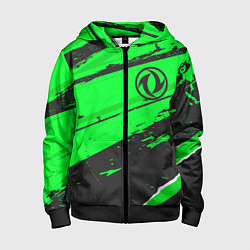 Детская толстовка на молнии Dongfeng sport green