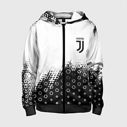 Толстовка на молнии детская Juventus sport steel, цвет: 3D-черный