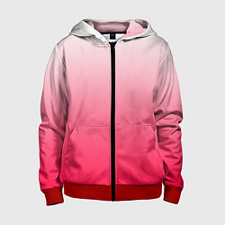 Детская толстовка на молнии Розовый градиент